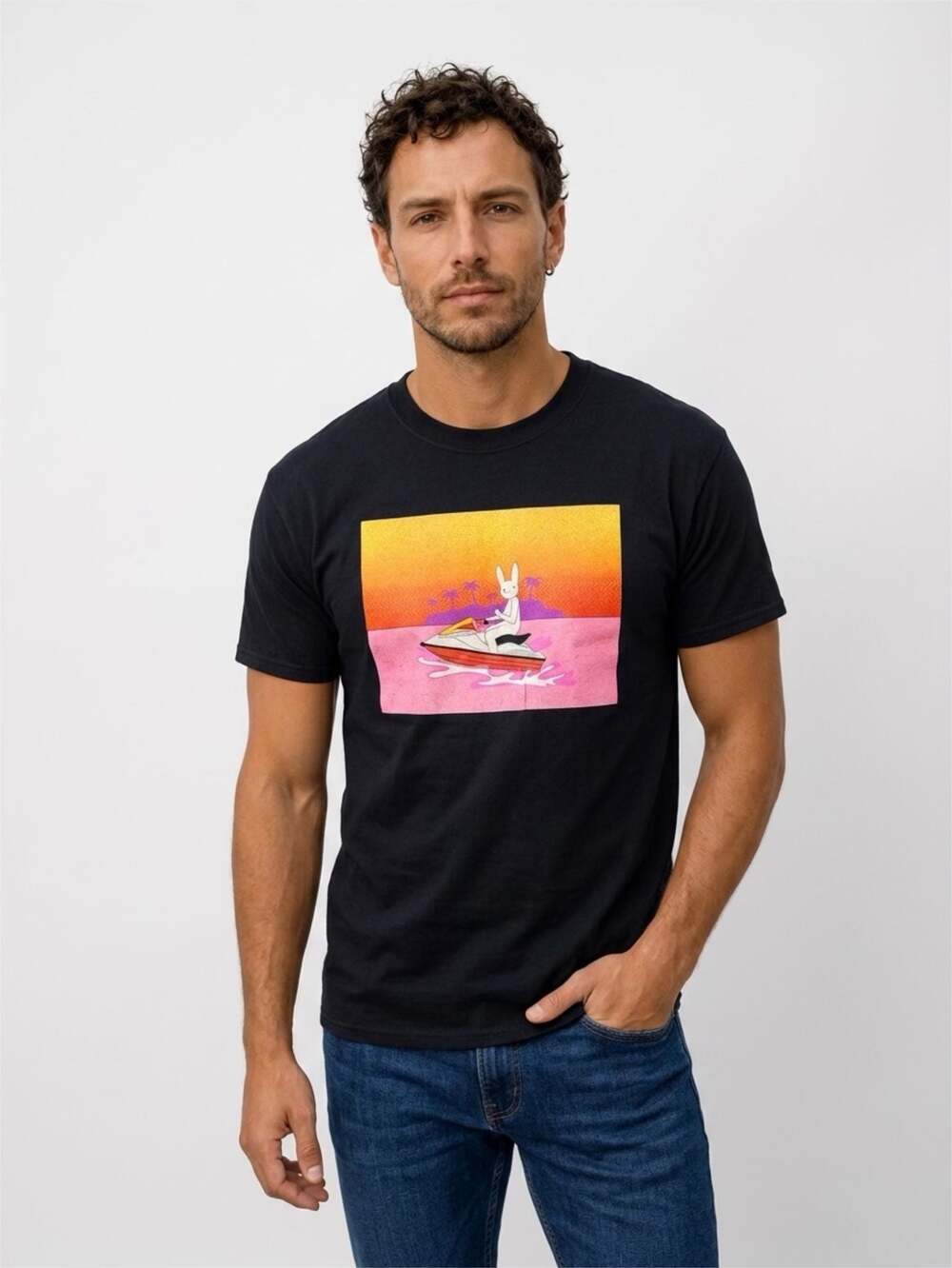 Bad Bunny X100PRE Tour Jet Ski Graphic T-Shirt